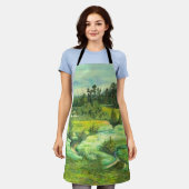 Grüntal-Malerei Wasserfarbe Schürze (Getragen)