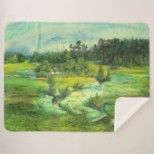 Grüntal-Malerei Wasserfarbe Sherpadecke (Vorderseite (Horizontal))