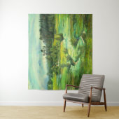 Grüntal-Malerei Wasserfarbe Wandteppich (Beispiel)