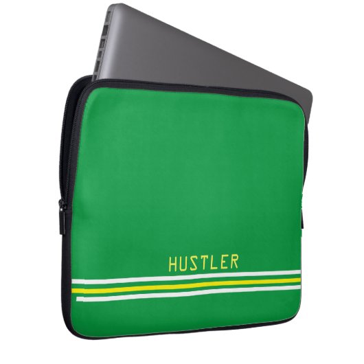 Grüntasche Laptopschutzhülle (Vorne Rechts)