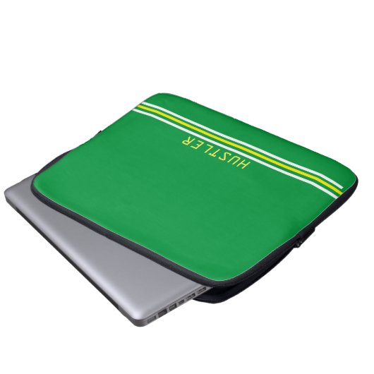 Grüntasche Laptopschutzhülle (Vorne Knopf)