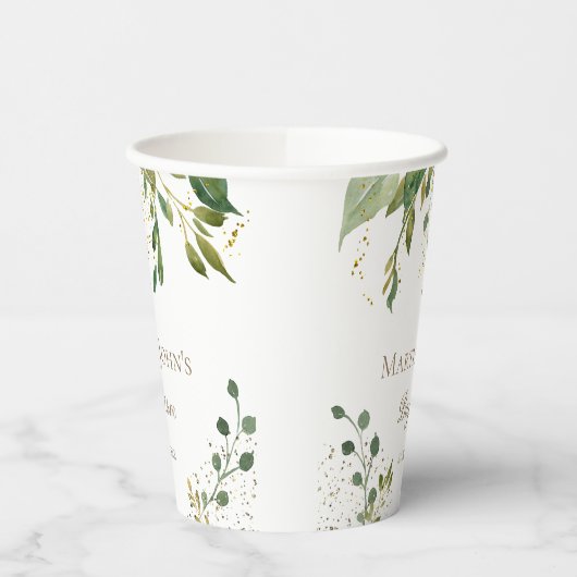 Grüntaufe Pappbecher (Links)