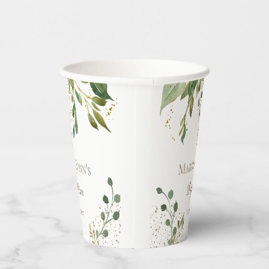 Grüntaufe Pappbecher (Rechts)