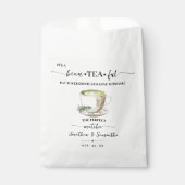 Grüntee Matcha Tee Hochzeitsgeschenktüten Geschenktütchen (Vorderseite)