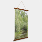 Grünteich-Wandbehang Wandteppich Mit Holzrahmen (Gewinkelt)