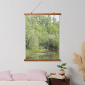 Grünteich-Wandbehang Wandteppich Mit Holzrahmen (Schlafzimmer)