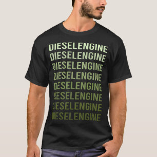 Grüntext-Dieselmotor T-Shirt