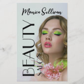 Grünton-Schönheitssalon Flyer (Vorne)