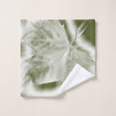 Grüntöne Badhandtuch Set (Waschlappen)