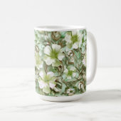 Grüntöne, Blumenmuster Kaffeetasse (VorderseiteRechts)