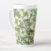 Grüntöne, Blumenmuster Milchtasse (Linke Ecke)