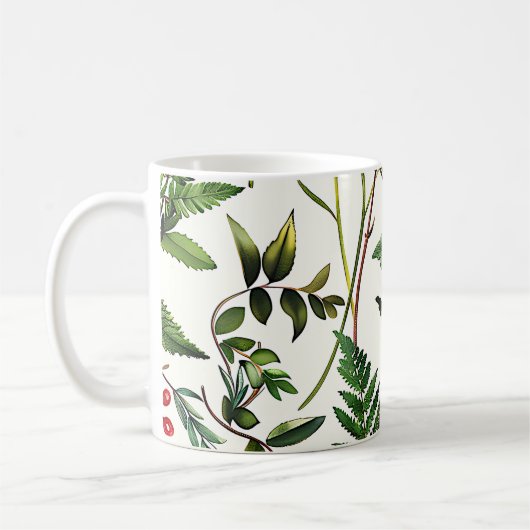 Grüntöne Botanische Tasse (Links)