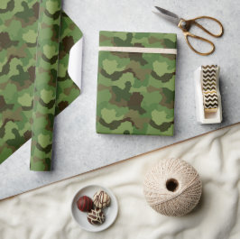 Grüntöne der Armee & Browns Camouflage Geschenkpapier