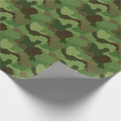 Grüntöne der Armee & Browns Camouflage Geschenkpapier (Ecke)
