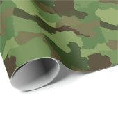 Grüntöne der Armee & Browns Camouflage Geschenkpapier (Rolleneckpunkt)