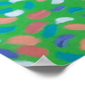 Grüntöne des Frühlings Malerische Kunst Poster (Ecke)