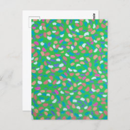 Grüntöne des Frühlings Malerische Kunst Postkarte