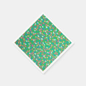 Grüntöne des Frühlings Malerische Kunst Serviette (Ecke)