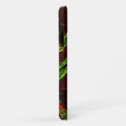 Grüntöne, die in Flammen entwässert werden Case-Mate iPhone Hülle (Hinten/Rechts)