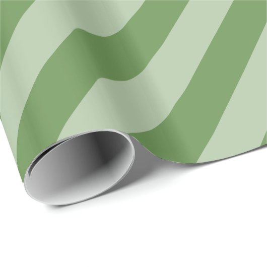 Grüntöne festlich gestreift geschenkpapier (Rolleneckpunkt)