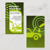 Grüntöne für den Ölwechsel Treuekarte (Vorne/Hinten)