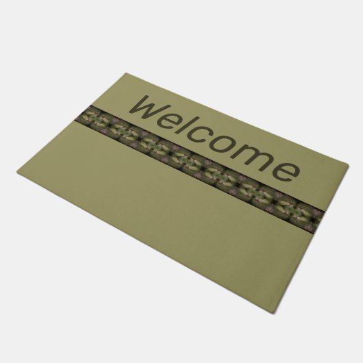 Grüntöne Fußmatte (Schrägansicht)