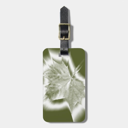 Grüntöne Gepäckanhänger (Vorderseite vertikal)