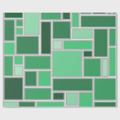 Grüntöne Geschenkpapier (Flach)