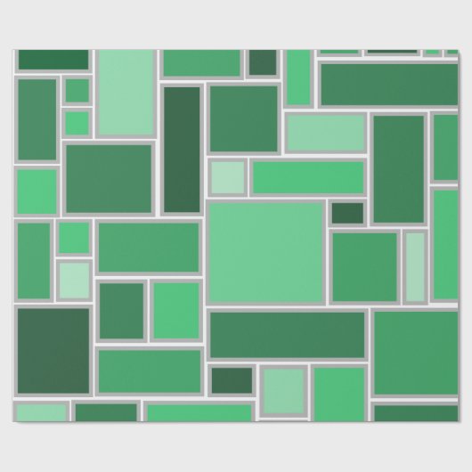 Grüntöne Geschenkpapier (Flach)