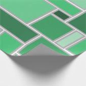 Grüntöne Geschenkpapier (Ecke)