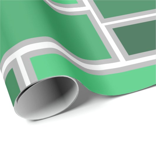 Grüntöne Geschenkpapier (Rolleneckpunkt)