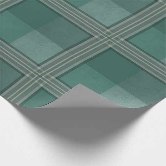 Grüntöne Geschenkpapier (Ecke)