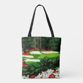 Grüntöne, Golfplatz Tote Tasche (Rückseite)