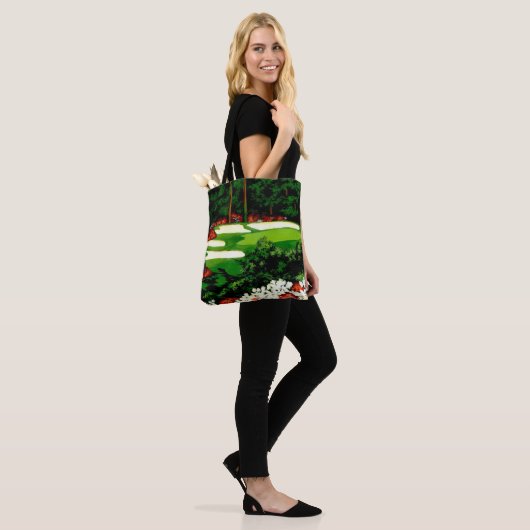 Grüntöne, Golfplatz Tote Tasche (Am Model)