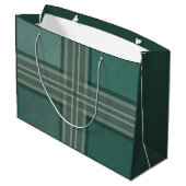Grüntöne Große Geschenktüte (Rückseite Schrägansicht)