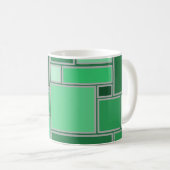 Grüntöne Kaffeetasse (VorderseiteRechts)