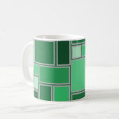 Grüntöne Kaffeetasse (Vorderseite Links)