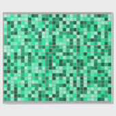 Grüntöne-/Knickenten-Fliesen-Muster (grauer Geschenkpapier (Flach)