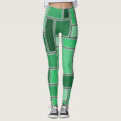 Grüntöne Leggings (Vorderseite)
