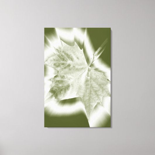 Grüntöne Leinwanddruck (Vorderseite)