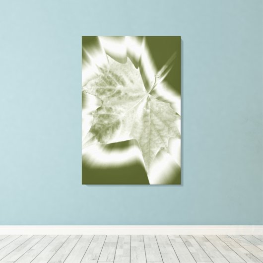 Grüntöne Leinwanddruck (Insitu (Holzboden))