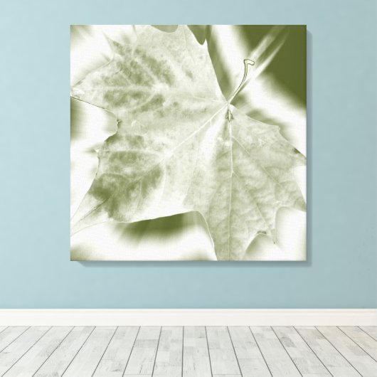 Grüntöne Leinwanddruck (Insitu (Holzboden))