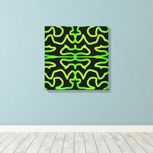 Grüntöne Leinwanddruck (Insitu (Holzboden))