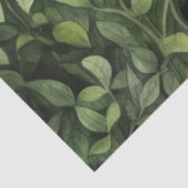 Grüntöne mit Wasserfarbenwald, neutrale Babydusche Seidenpapier (Ausschnitt)