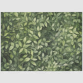 Grüntöne mit Wasserfarbenwald, neutrale Babydusche Seidenpapier (Vorderseite)