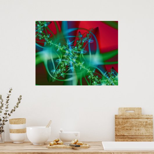 Grüntöne Poster (Küche)