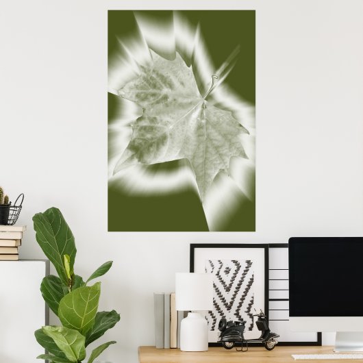 Grüntöne Poster (Heimbüro)