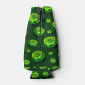 Grüntöne: Rasenbogenmuster in Ölfarbe Flaschenkühler (Rückseite)