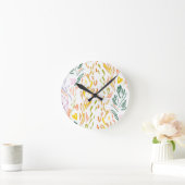 Grüntöne Runde Wanduhr (Zuhause)