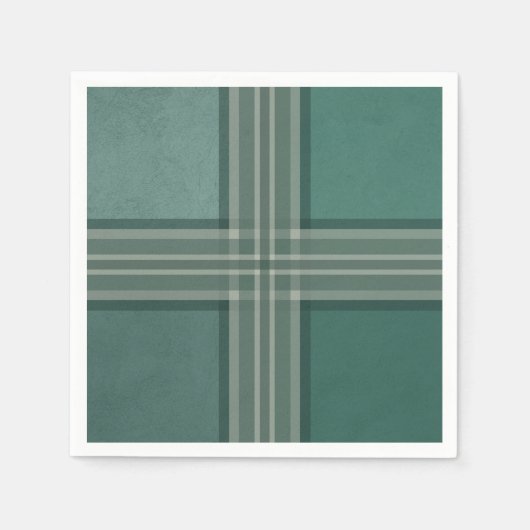 Grüntöne Serviette (Vorderseite)